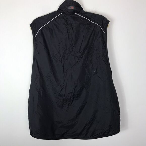 Eddie Bauer Sport Rain Jacket Mens Size Medium Raincoat Black Vest Windbreaker - Picture 3 of 9